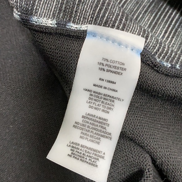 VILA MILANO gray and black space dye button up cardigan sweater Large - Picture 6 of 6